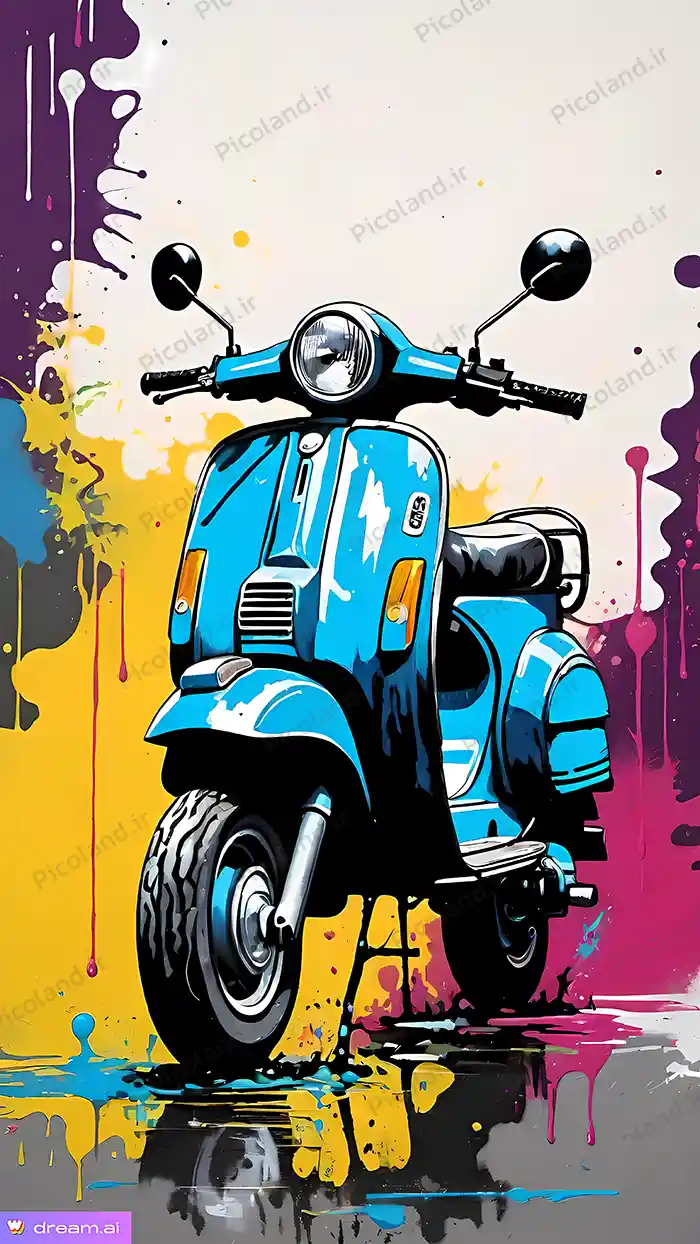 تصویر با کیفیت 8K موتور کلاسیک کد0147