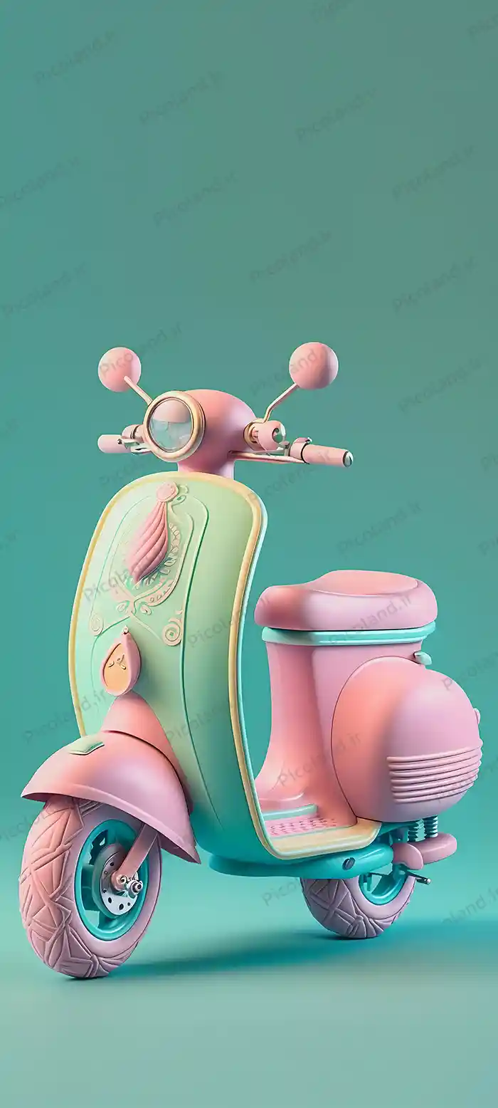 تصویر با کیفیت 8K عکس موتور دخترانه کلاسیک کد0174