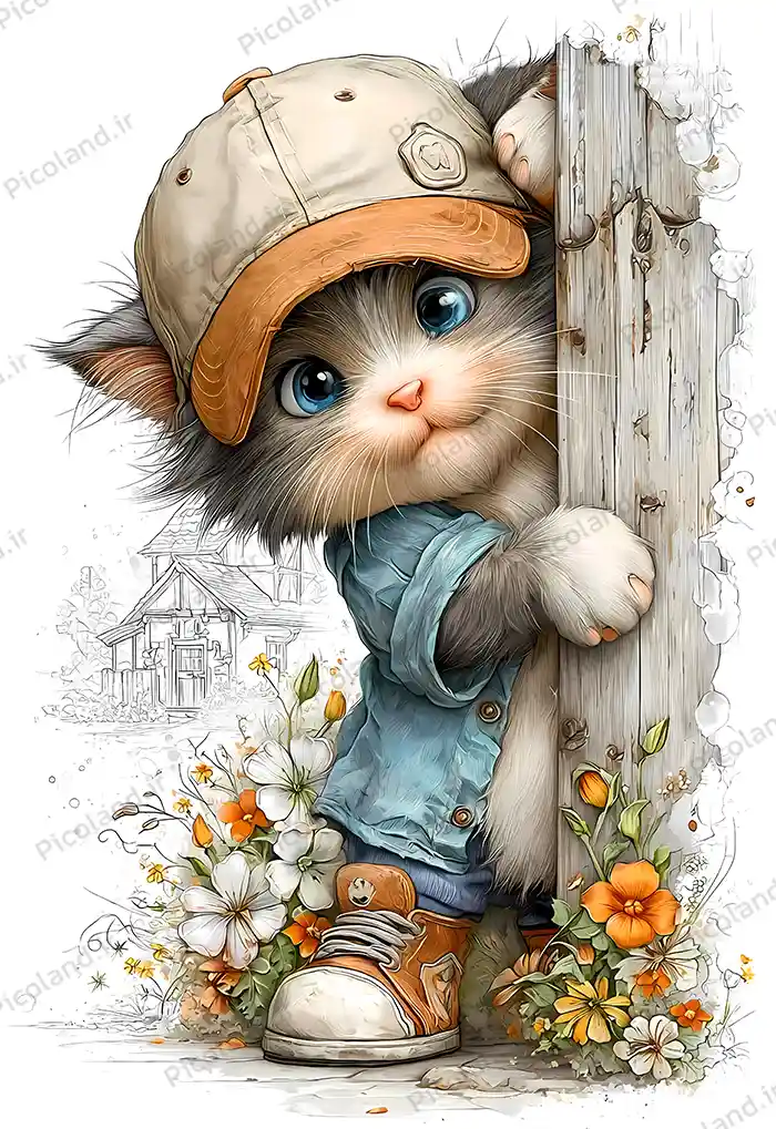 تصویر با کیفیت 4k گربه بازیگوش کیوت کد0178