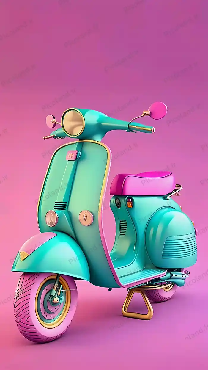 تصویر با کیفیت 12K موتور کیوت دخترانه کد0208