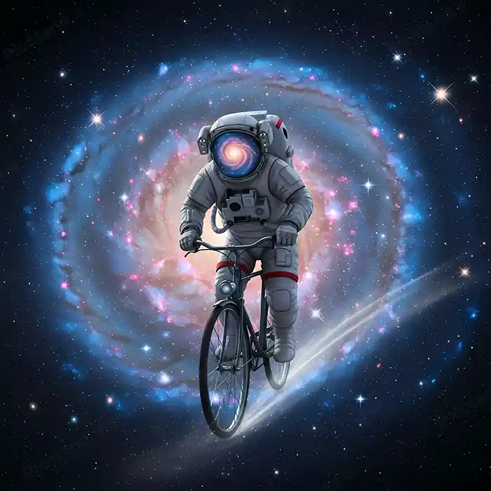 تصویر با کیفیت 12K عکس فضانورد در فضا فانتزی کد0213