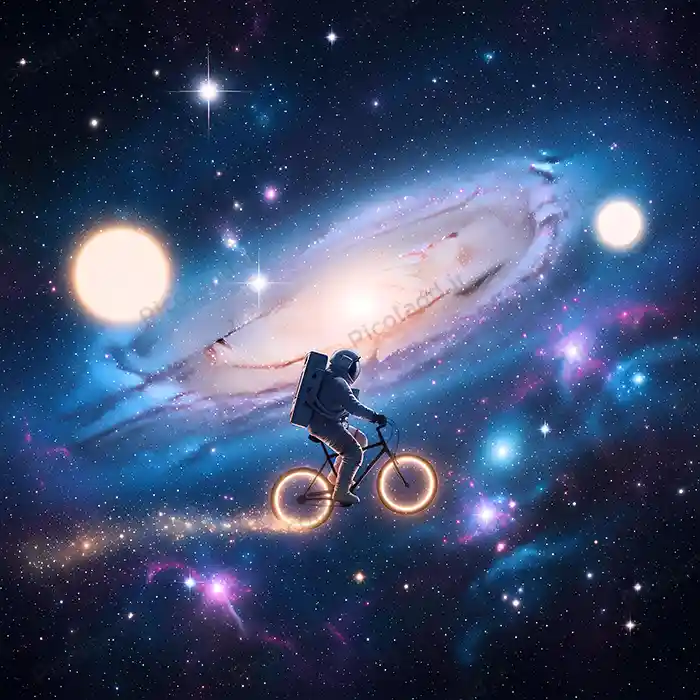 تصویر با کیفیت 12K عکس فضانورد در فضا فانتزی کد0216