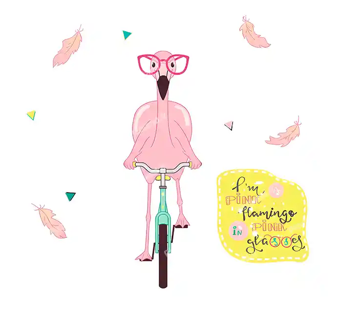 عکس با کیفیت 8K پلیکان کیوت در حال دوچرخه سواری کد0265