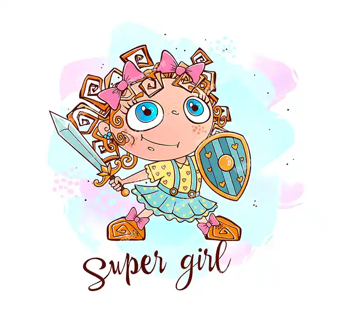 عکس با کیفیت 5K دختر درحال شمشیر بازی کد0275