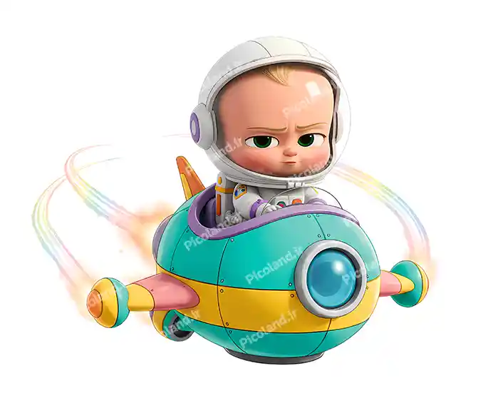 عکس با کیفیت 8K کارتون بچه رییس در سفینه کد0286