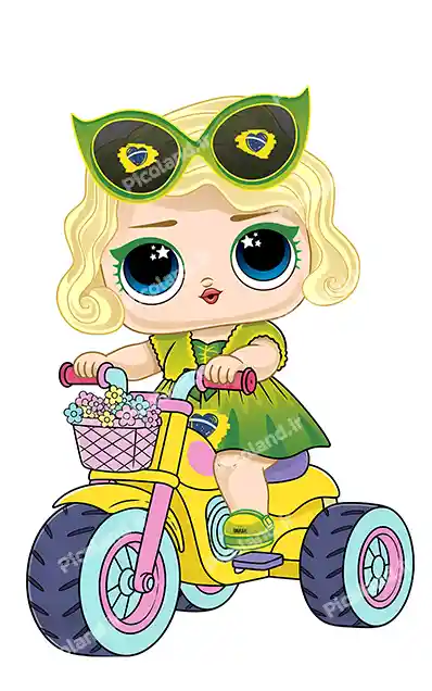 عکس با کیفیت 6K دختر گروه ال او ال درحال موتور سواری کد0315