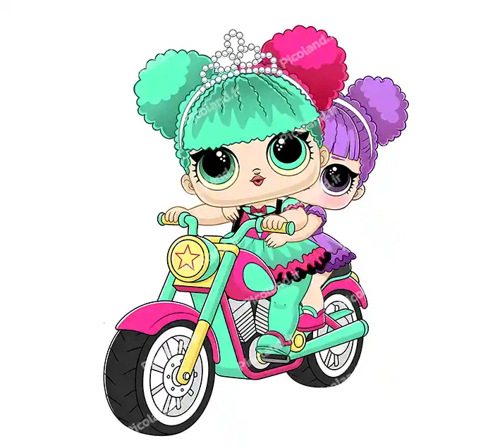 عکس با کیفیت 5K دختر گروه ال او ال درحال موتور سواری کد0319