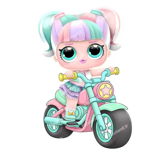 عکس با کیفیت 4K دختر گروه ال او ال درحال موتور سواری کد0320