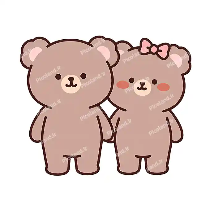 عکس با کیفیت 4K خرس های کیوت کد0340