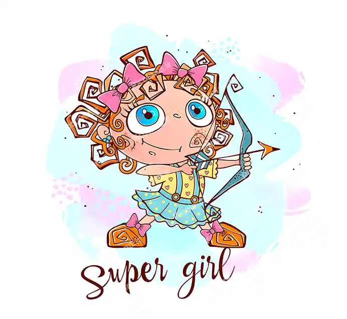 عکس با کیفیت 5K پسر شمشیر به دست کیوت و خرس جنگل کد0362