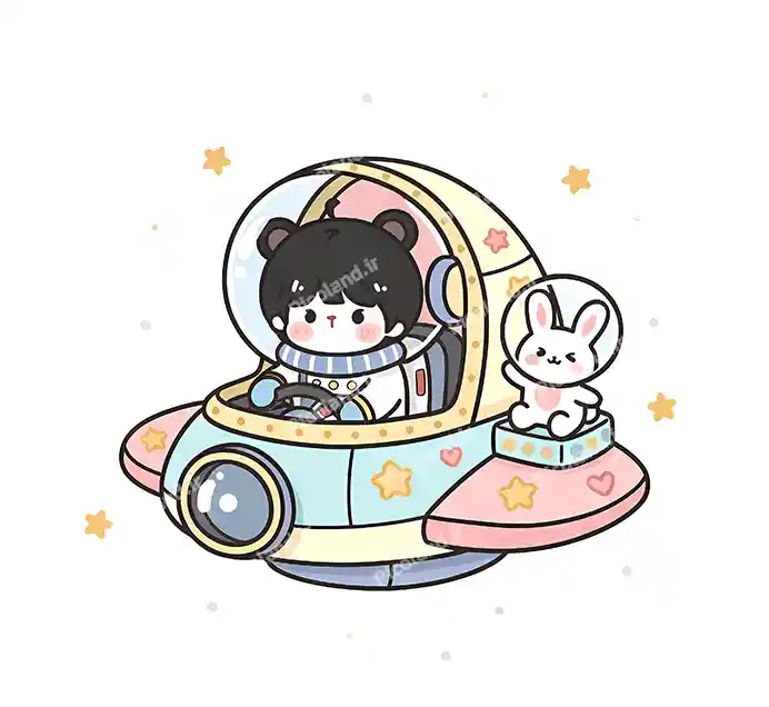 عکس با کیفیت 4K فضانورد کیوت کد0364