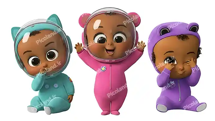 عکس با کیفیت 5K کارتون بچه رییس فضانورد کد0369