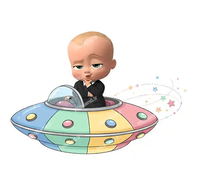 عکس با کیفیت 4K کارتون بچه رییس فضانورد کد0372