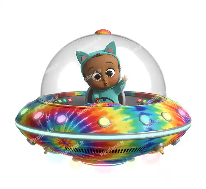 عکس با کیفیت 4K کارتون بچه رییس فضانورد کد0378