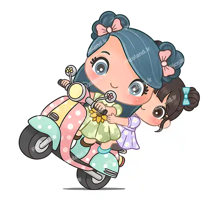 عکس با کیفیت 4K دختر کیوت موتور سوار کد0398