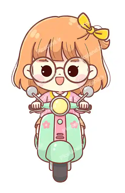 عکس با کیفیت 4K دختر کیوت موتور سوار کد0406