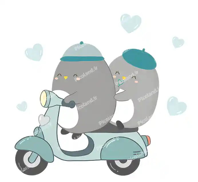 عکس با کیفیت 4K پنگئون های موتور سوار کد0426