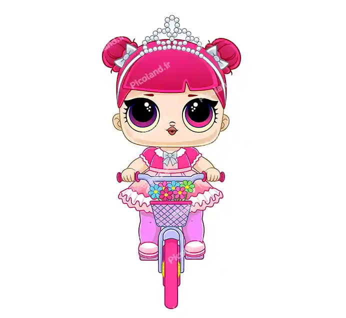 عکس با کیفیت 5K دختر کیوت گروه ال او ال سوار دوچرخه کد0428