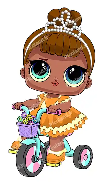 عکس با کیفیت 5K دختر کیوت گروه ال او ال سوار سه چرخه کد0431