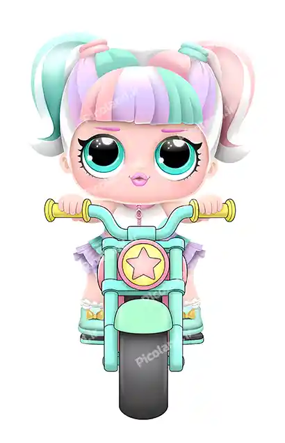 عکس با کیفیت 4K دختر کیوت گروه ال او ال سوار موتور کد0434