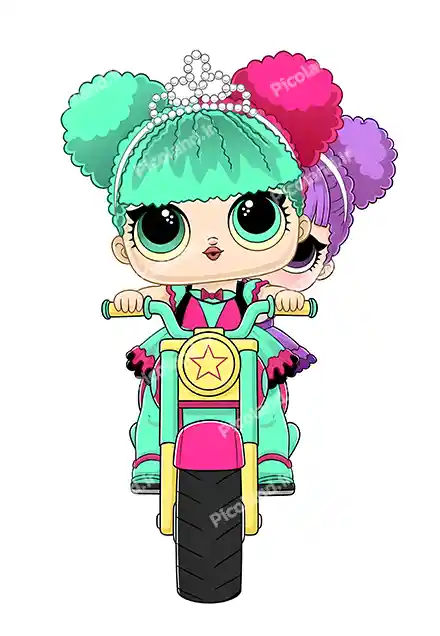 عکس با کیفیت 4K دختر کیوت گروه ال او ال سوار موتور کد0435