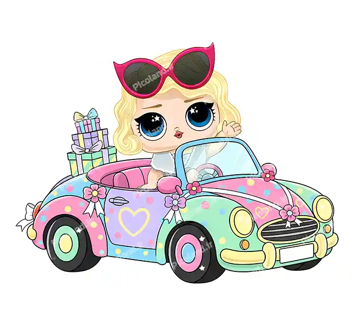 عکس با کیفیت 4K دختر کیوت گروه ال او ال سوار ماشین کد0444