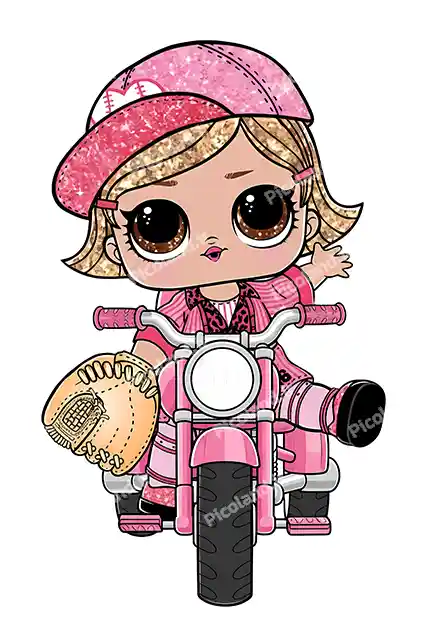 عکس با کیفیت 4K دختر کیوت گروه ال او ال سوار موتور کد0463