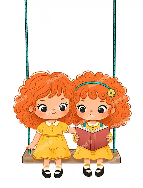 عکس با کیفیت 4K دختر کیوت سوار تاب کد0482