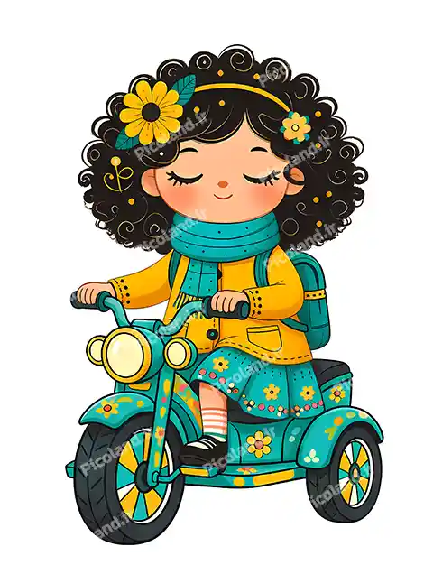 عکس با کیفیت 4K دختر کیوت سوار موتور کد0484